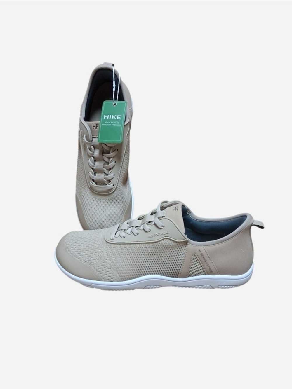 HIKE Footwear Unisex Beige Lightweight Sneakers NWT